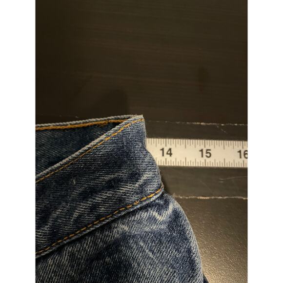 Vintage Levis 501 Jeans Juniors 13 Blue Denim Button Fly High Rise Made USA 90s - Picture 6 of 9